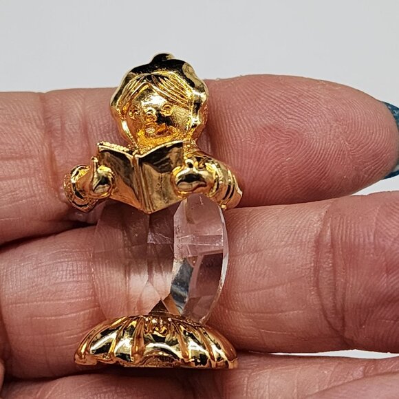 Swarovski Trimline Crystal Figural Pendant Caroler Hanging Ornament 1983 VTG - Picture 3 of 10